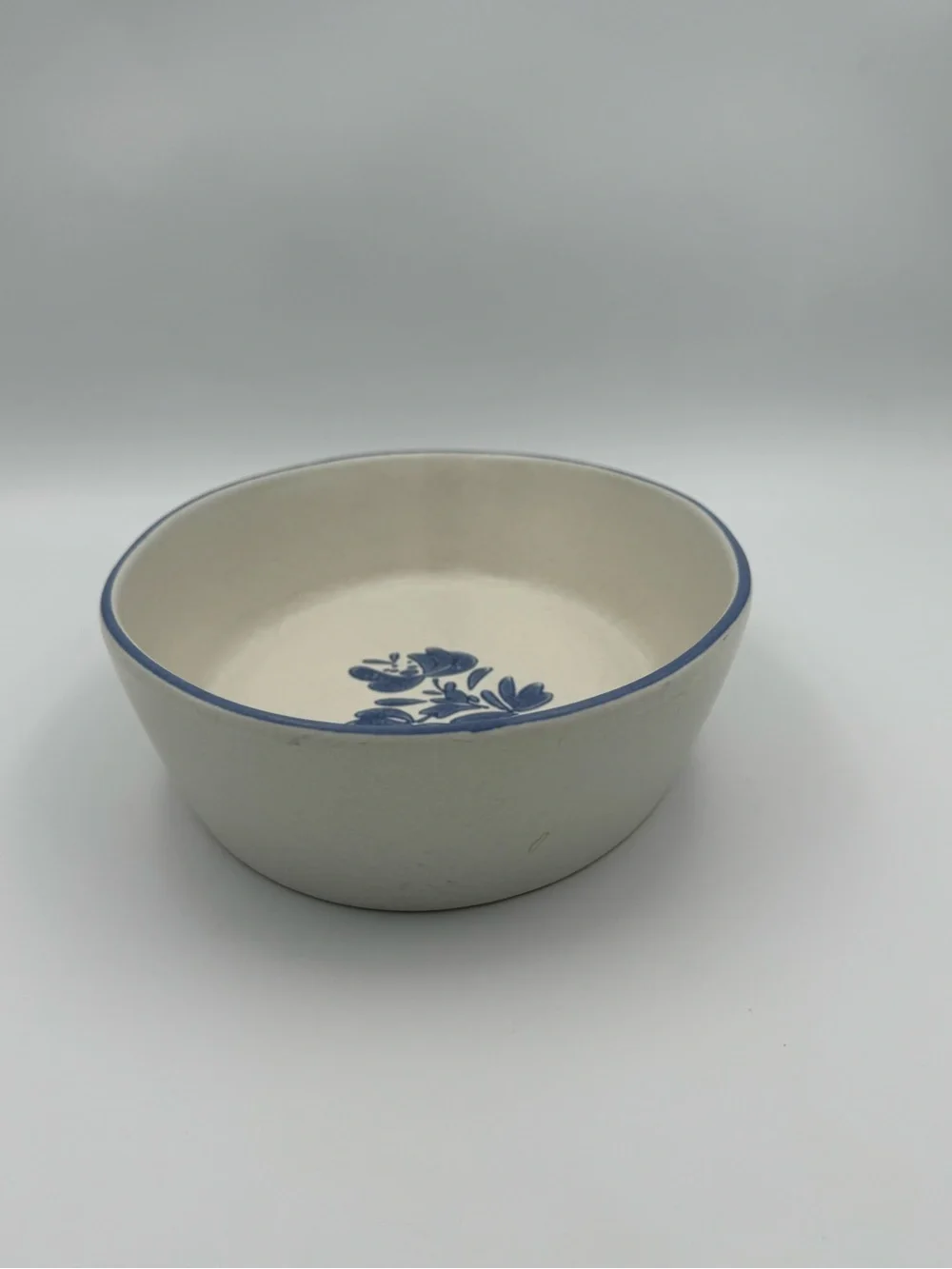 Pfaltzgraff Yorktowne Oval Baking Dish 241 Blue Floral‎ Stoneware USA